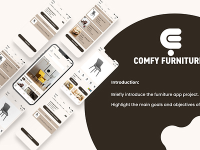 COMFY FURNITURE APP adobe illusteation adobe photoshop adobe xd figma ui ux design