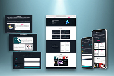 Responsive Website branding design typography ui ux website