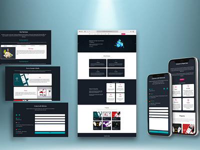 Responsive Website branding design typography ui ux website