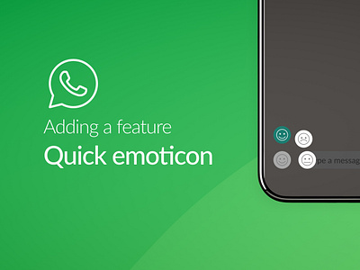 Better Emoticon for WA emoticon mobile app quick ui uiux ux design