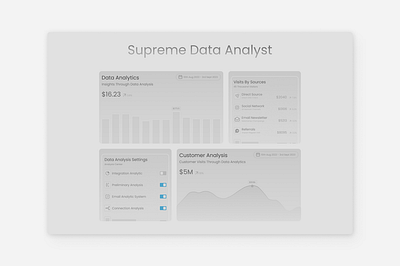 Analytic card illustration branding graphic design ui