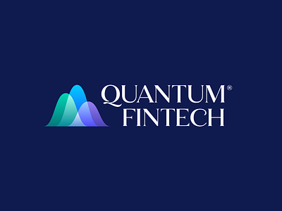 Quantum Fintech – Logo Design bell bells brandforma branding chart design finance fintech gradient graphic design graphs grid logo logotype mark multiply overlap overlay quantum transparent