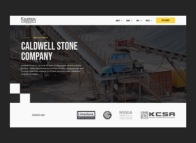 Caldwell Stone branding typography ui uiux web design webflow