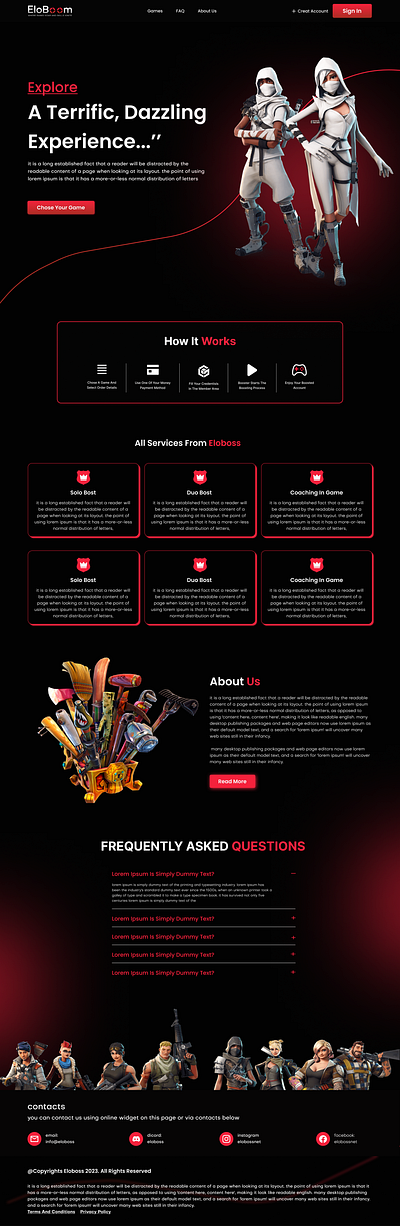 Gaming creativeui designinspiration digitaldesign figma design gaming design graphic design landing page ui uipatterns website design
