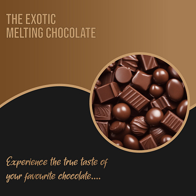 Simple chocolate design design graphic design