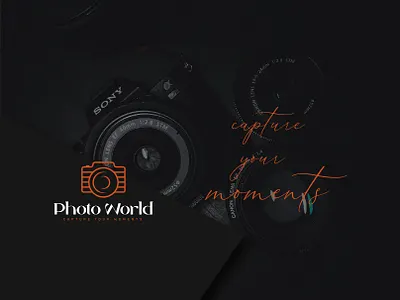 Photo World | LOGO | BRANDING brand brand logo branding camera capture design graphic design iconic logo illustration logo photo photo world photography logo stationery symbol vector