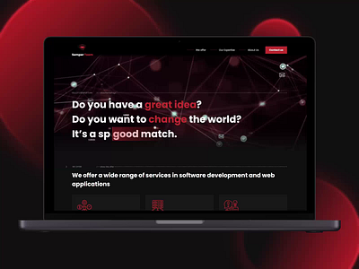Redesign for IT company "Semper Team" design ui web