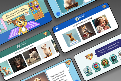 All About Dogs App android mobile branding cartoon illustration fig figma ios mobile mobile ui product design ui ux design