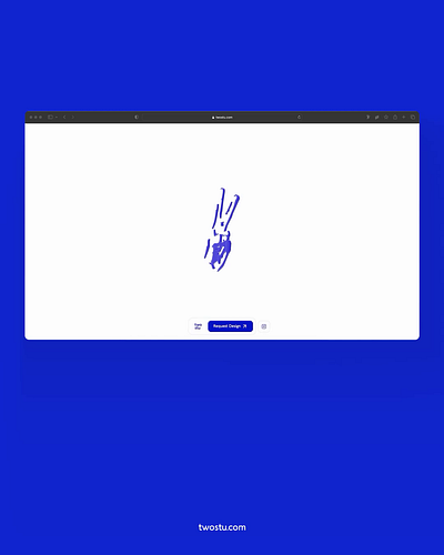 Design agency website placeholder 3d blue dark mode dark theme menu minimal navigation spline ui design web design website