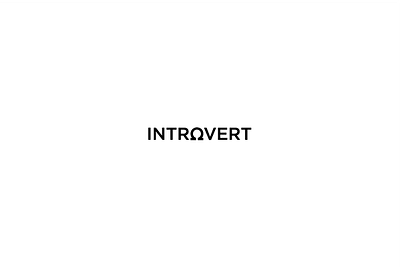 introvert logo graphic design logo