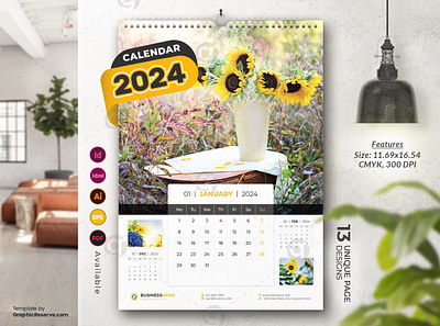 Professional Wall Calendar 2024 Template PDF Format business calendar business wall calendar 2024 calendar 2024 clean calendar design clean design colorful calendar creative calendar didargds didargds calendar minimal calendar modern calendar new year 2024 new year calendar office calendar office calendar 2024 professional calendar 2024 stationery design trending design trendy calendar visualgraphics