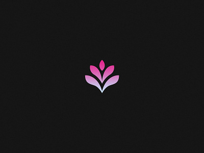 Minimal GemCraft Logo Icon branding flat floral gem gradiant graphic design lerrer lettermark logo new sell simple trend trendy unused v vivid yoga