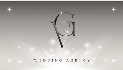 The Valeria Grant's Wedding Agency Card branding graphic design logo