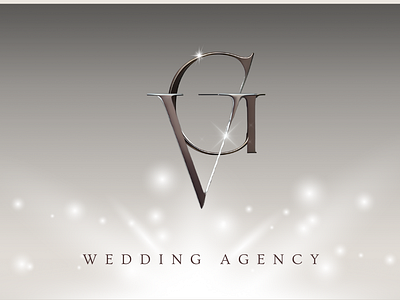 The Valeria Grant's Wedding Agency Card branding graphic design logo