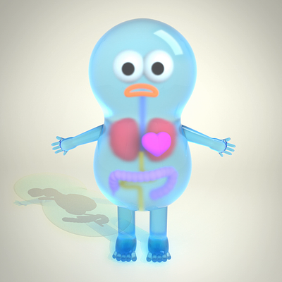 Heartbeat💖 3d 3d animation 3d illustration after effects animation body c4d character cinema 4d face gif graphic design heart heart beat illustration man motion graphics redshift transparent zbrush