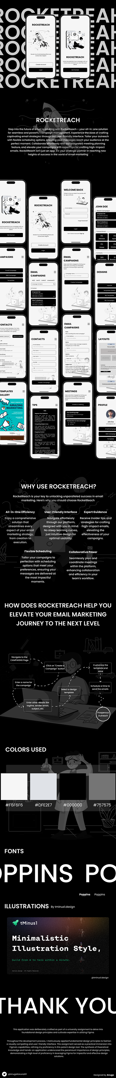 RocketReach design digital marketing figma graphic design marketing minimalist ui ux