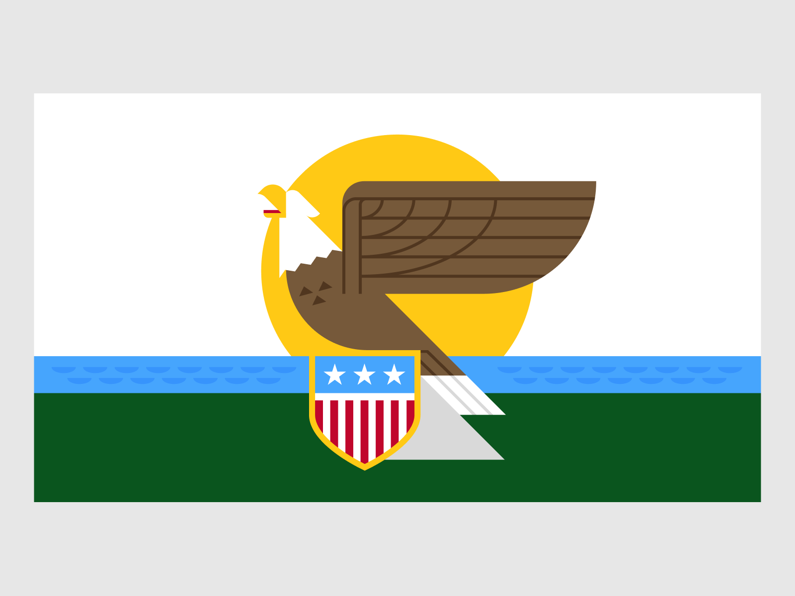 Illinois Flag Redesign Concept By Sean Brice On Dribbble