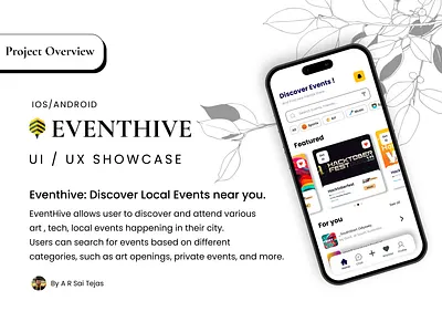 EventHive: Event Management Portal UI/UX Showcase app graphic design ui ui design ux ux design