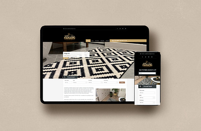WordPress website - Carpets Faraon carpets website wordpress