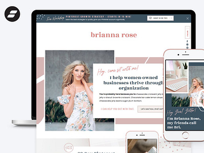 Feminine Showit Website Template affordable website business website clean website template coaching website feminine website modern website show it website showit template showit website smm website va website website website design website template