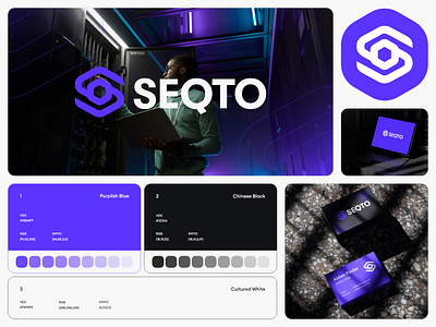 SEQTO Hosting Company Logo Design branding dedicated design game graphic design host hosting logo logodesign vector vps