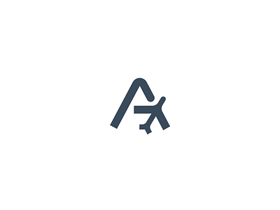 A viation a adventure air airplane aviation branding charge class crypto designer high identity letter logo minimal plane simple tech travel