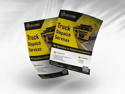 Delivery and Transport Service Company Flyer a4 a4 flyer branding business cargo carriage company conveyance corporate creative delivery service dispatch exprss fast delivery graphic design logistic shipping template tranportation truck