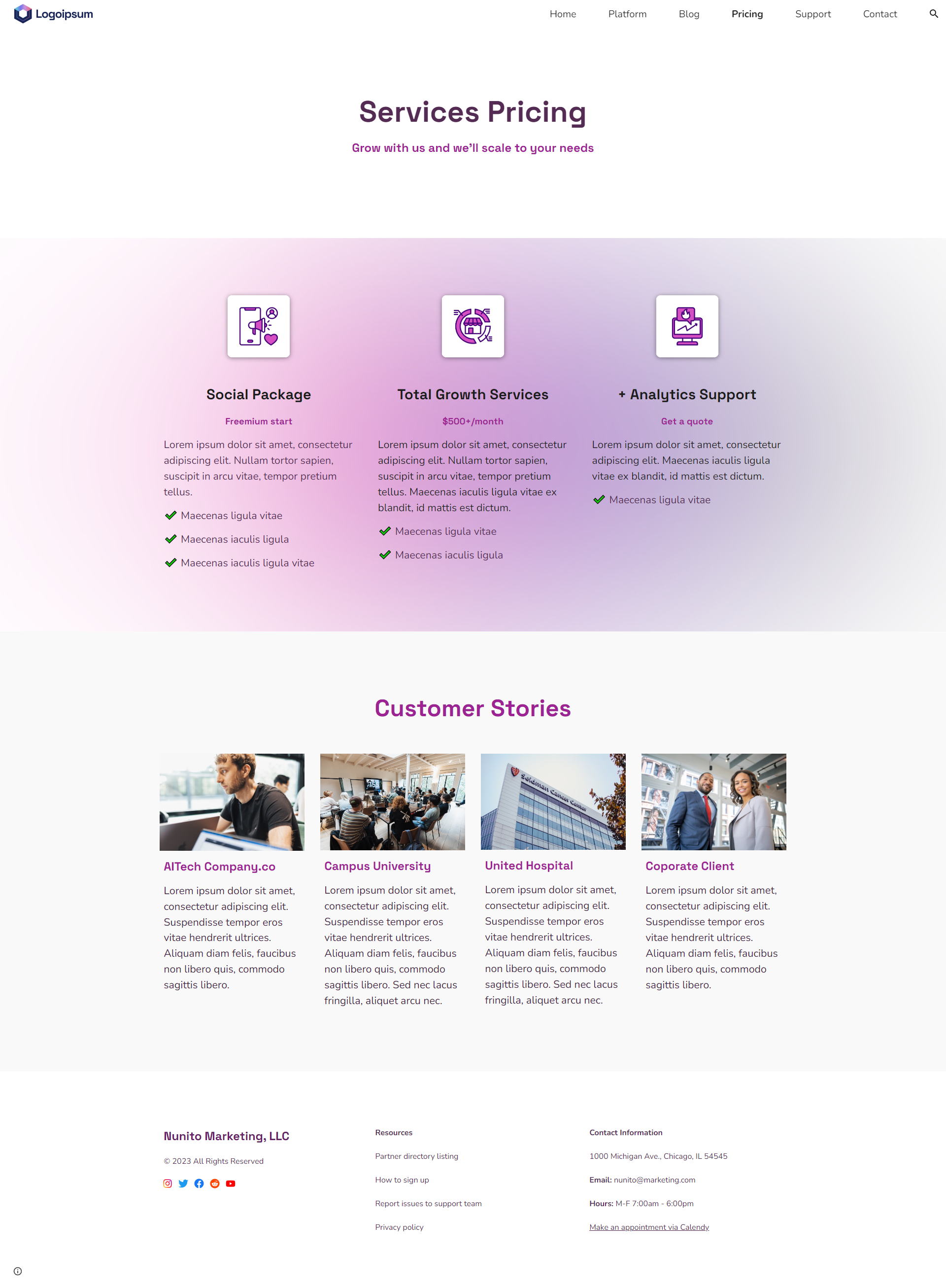 Nunito template by kwd for google sites by kyle horst on dribbble