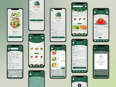 Grocery Creative App Design app design ecommerce app food food app food order grocery grocery app grocery delivery grocery shopping grocery store app mobile mobile app online online grocery online shop product design app shopping ui uiux