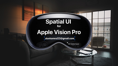 Spatial UI for Apple Vision Pro 3d animation app applevisionpro branding design graphic design icon illustration logo motion graphics spatialui ui ux vector vision pro