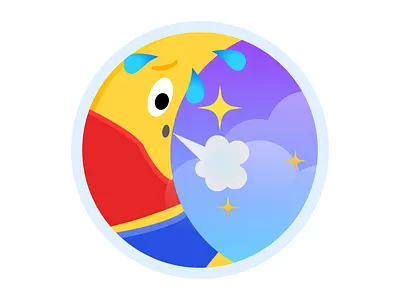 Stormy Night design figma graphic design illustration mood moon night sticker ui