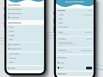 Daily UI 007 - Settings daily ui challenge mobile app settings ui ui design