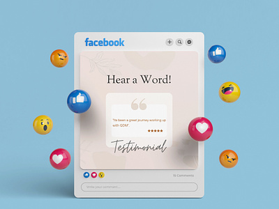 Testimonial | Social Media Post agency client creative design design facebook graphicdesign instagram markting review socialmedia socialmediapost testimonial ui ux