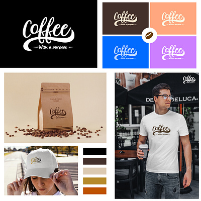 Coffee Typography T-shirt & Logo Design branding coffee bag coffee logo design free free mockup graphic design illustration letter logo logo love mockup trend typography ui uk usa ux vector