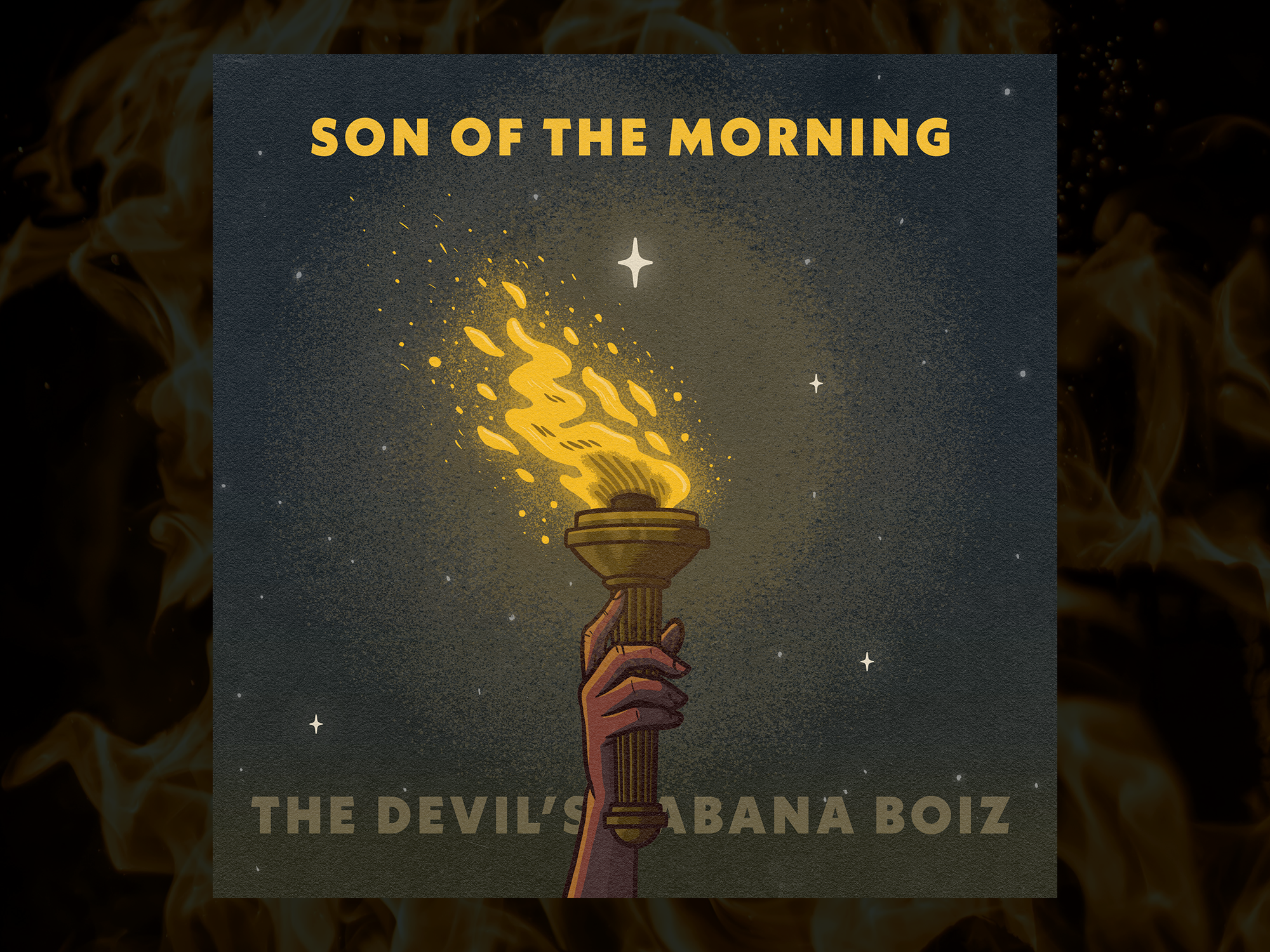 TDCB - Son of the Morning (Single artwork) album art art branding design digital art digital illustration drawing fire graphic design illustration logo music poster art