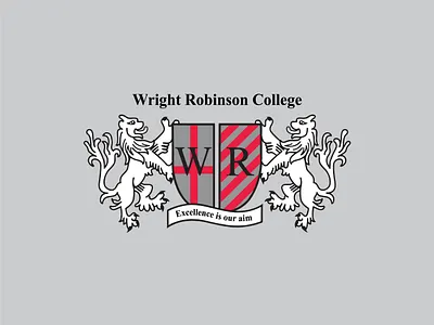 Wright Robinson College Logo Design 3d animation banner banner ad branding design graphic design illustration logo motion graphics ui ux vector