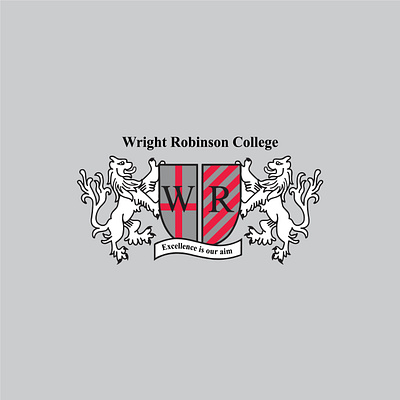 Wright Robinson College Logo Design 3d animation banner banner ad branding design graphic design illustration logo motion graphics ui ux vector