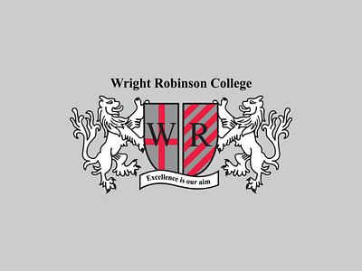 Wright Robinson College Logo Design 3d animation banner banner ad branding design graphic design illustration logo motion graphics ui ux vector