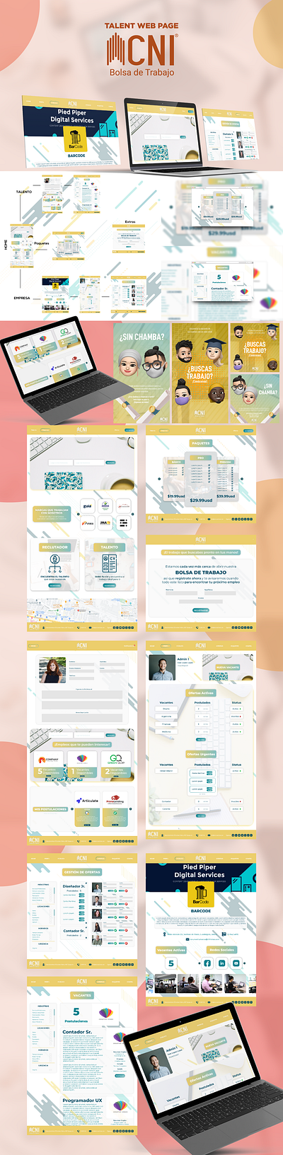 Talent Web - Bolsa de Trabajo graphic design ui design ux design web web page