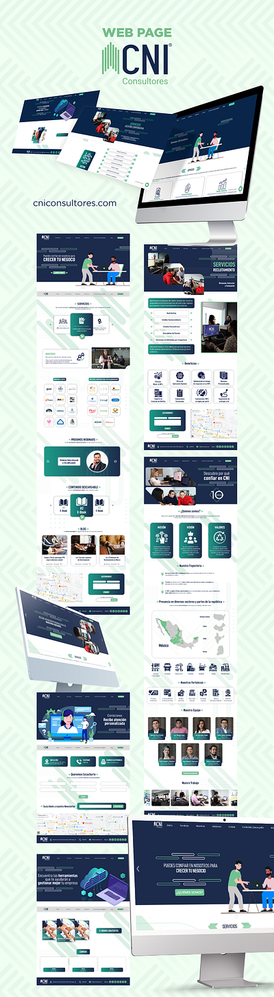 Web Page - CNI Consultores graphic design uxui web web design