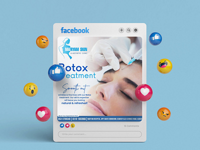 Botox Treatment | Social Media Post beauty botox creative design dermatologist design doctor facebook graphicdesign health instagram medical skin socialmedia socialmediapost ui