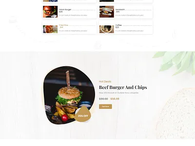 Food Website Design/Template design graphic design illustration template ui web web design