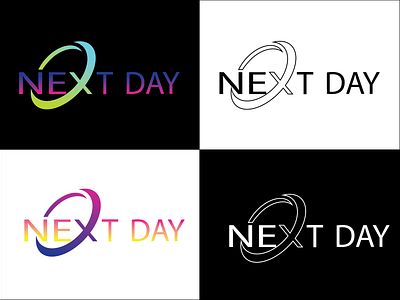 Next Day will be better abstract desighn abstract logo design graphic design logo logo branding logo desighn minimalist minimalist logo next day typhographyc logo vivid colors