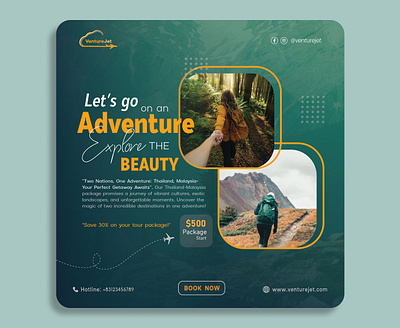 Adventure Tour Poster Design adventure advertising graphic design marketing poster tour travel