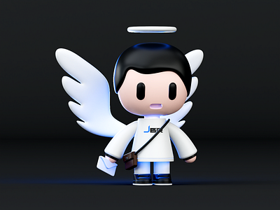 My Cute Little Jibril (Gabriel) 3d 3d modeling angel cinema 4d design gabriel illustration jibril