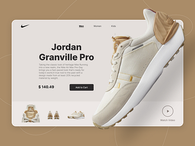 Nike Product Card - Landing Page Concept landing page nike product card ui ui design ui designer