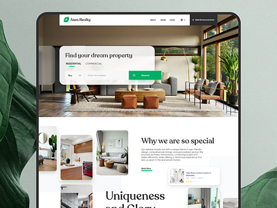 Asen Reality - Estate Marketplace Website app buildings buy house market property real estate sell ui unit ux web design website