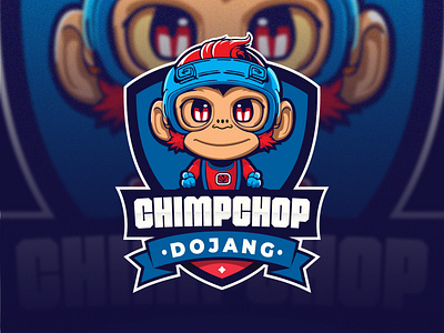 CHIMPCHOP DOJANG - Logo Mascot Design Style E-Sport for SPORT branding champions design dojang graphic design illustration logo logodesign mascot mascotlogo monkey vector