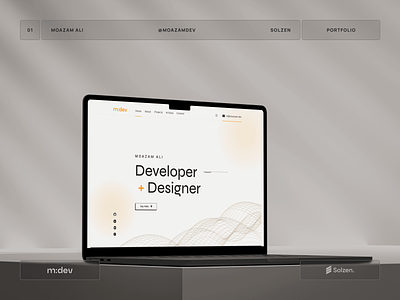 Developer Portfolio Web Design - Case Study branding design designer developer frontend graphic design logo portfolio redesign ui ux web website design websites