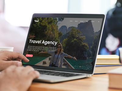 Travel agency website agency custom design figma graphic design home page landing page modern tavel tour tourist ui web design website wix